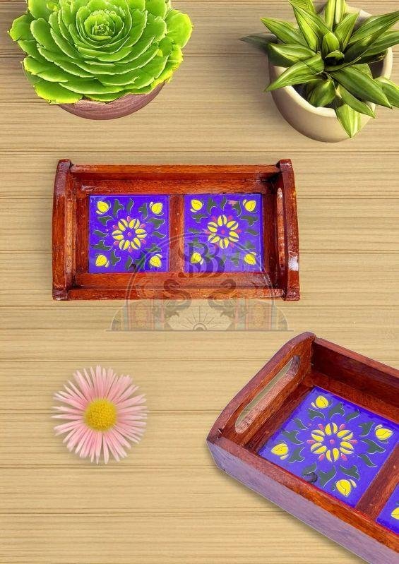 2 Tile Ceramic Tray