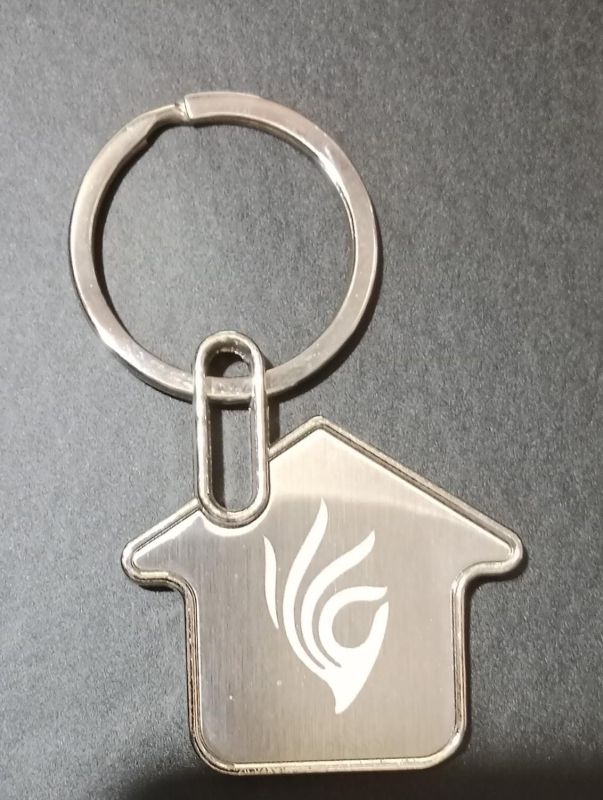 Hut Shape Metal Key Chain