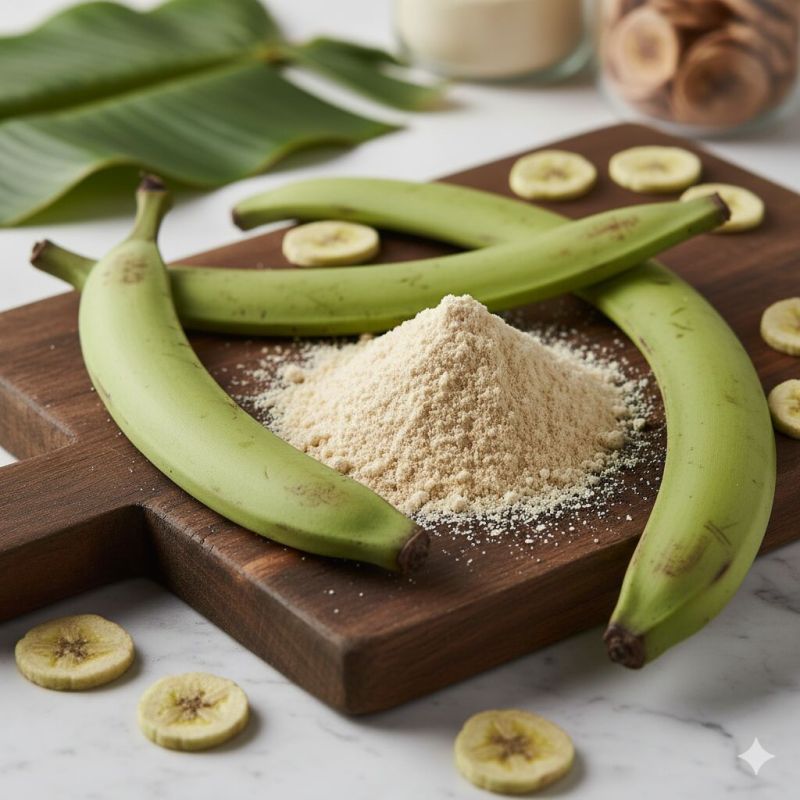 Raw Banana Powder with Peel