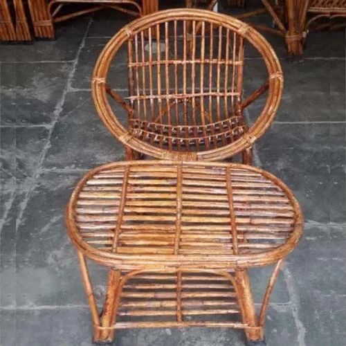 Cane Chair Table Set