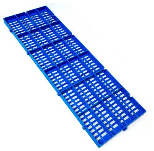Blue Rectangular Polypropylene Plastic Slatted Floor