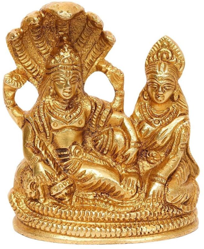 Brass Lakshmi  Narayan Statue