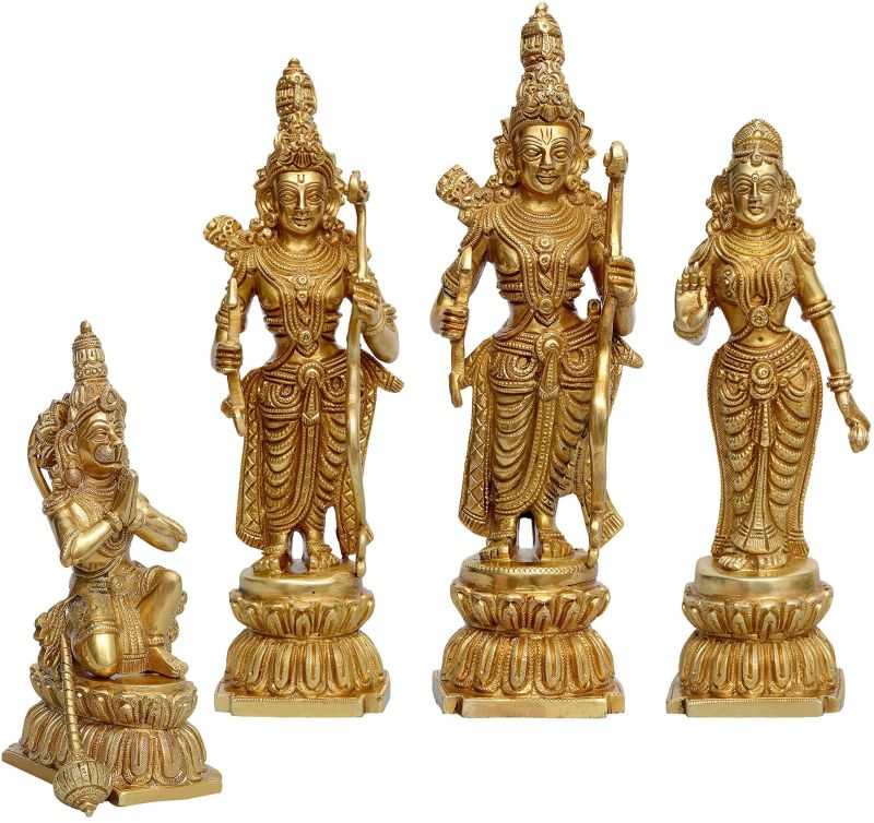 Brass Shri RAM Darbar Statue