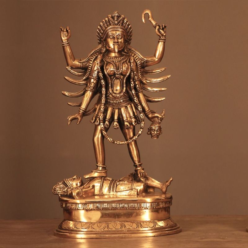 Handcrafted Brass Kali Mata Murti