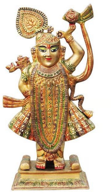 Heavy Brass Banke Bihari Ji Idol Decorative