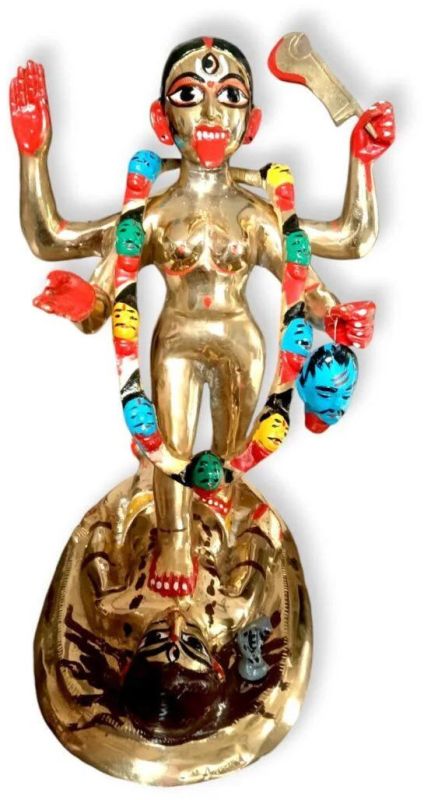 Pure Brass Kali Mata Statue