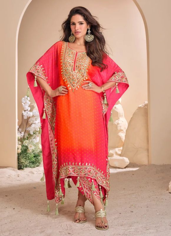 Ladies Designer Kaftan Kurta Set