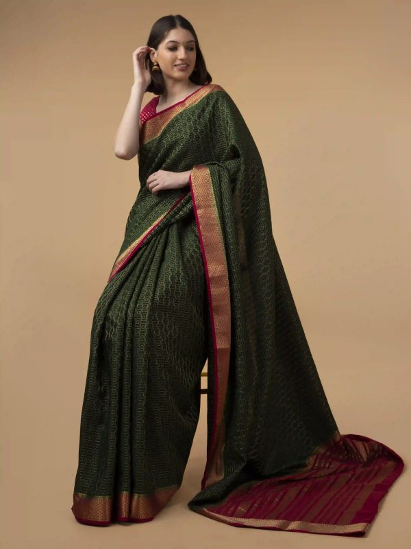 Ladies Designer Kerala Kasavu Saree