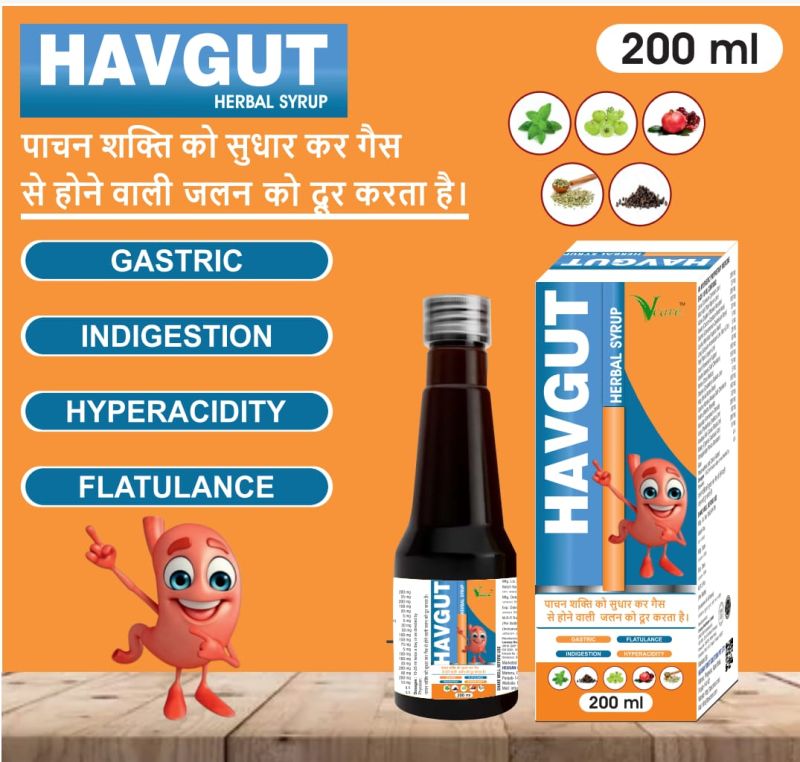 Vcare Havgut Herbal Digestion Syrup
