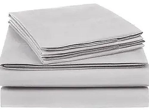 Plain Cotton Blend Bed Sheet