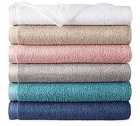 Plain Multicolor Cotton Bath Towel