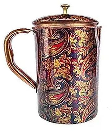 Printed Copper Water Jug