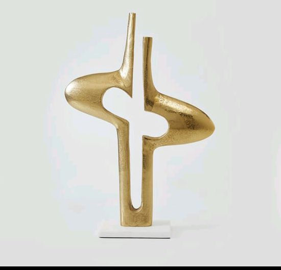 Eternity Marble Basa Aluminum Table Accent