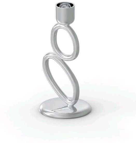 Nickel Plated Aluminum Candle Holder