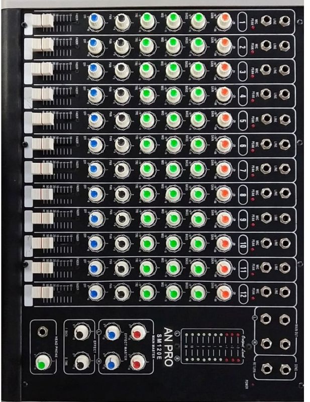 An Pro SM120E DJ Mixer