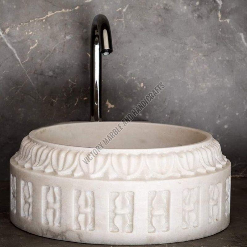 Marble Carved Wash Basin