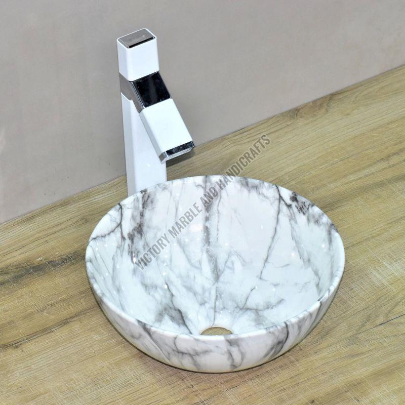 Marble Round Wash Basin