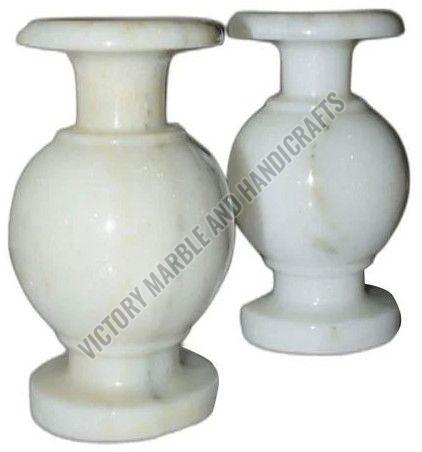 Plain Marble Flower Pots