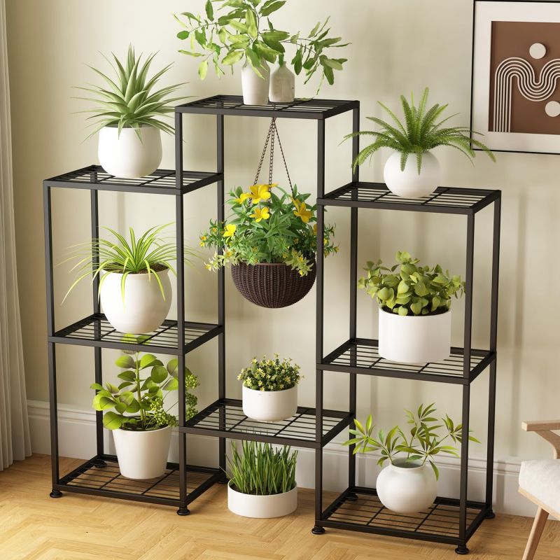 4 tiers outdoor indoor metal plant stands