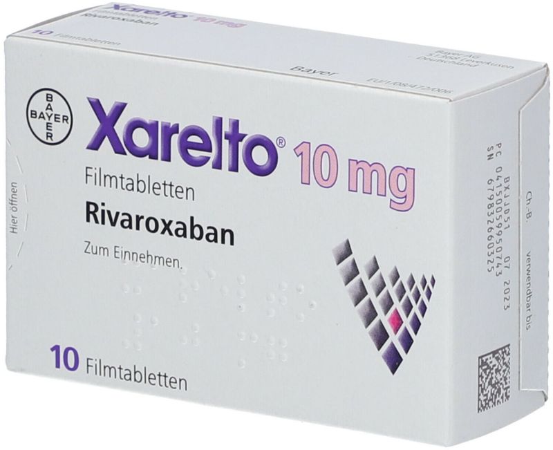 Xarelto Rivaroxaban 10mg Tablets