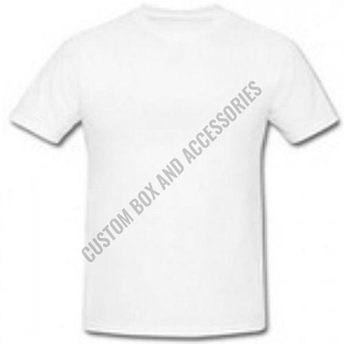 190 GSM White Polyester Round Neck Sublimation T-Shirt