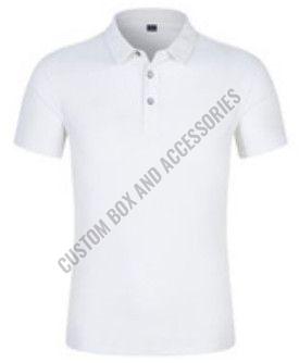 190 GSM White Soft Spun Sublimation Polo T-Shirt