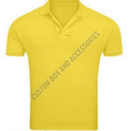 220 GSM Yellow Soft Spun Sublimation Polo T-Shirt