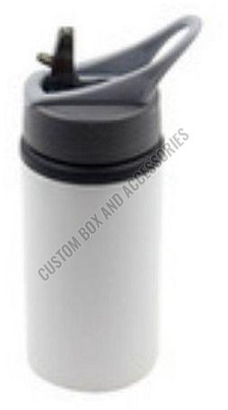 500 Ml White Metal Nozzle Sipper Bottle