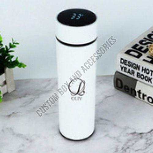 600 Ml White Metal Insulated Temperature Water Bottle