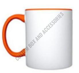 A++ Grade 350 Ml Orange Three Tone Ceramic Mug