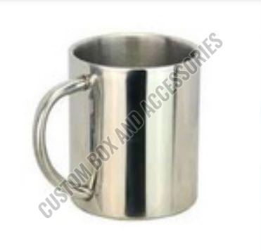 A++ Grade 350 Ml Silver Stainless Steel Mug
