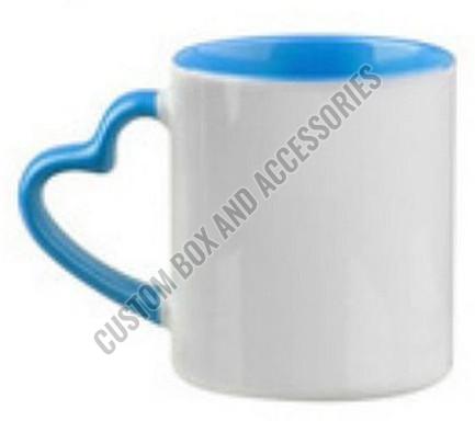 A++ Grade 350 Ml Sky Blue Three Tone Ceramic Mug