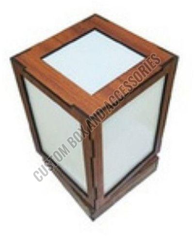 Brown Plain Sublimation Big Rotating Lamp