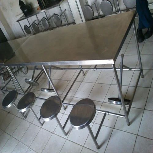 Stainless Steel Cafeteria Table