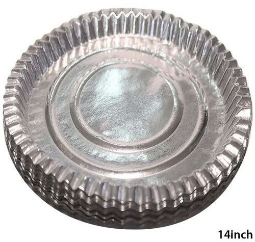 14 Inch Silver Foil Disposable Paper Plate