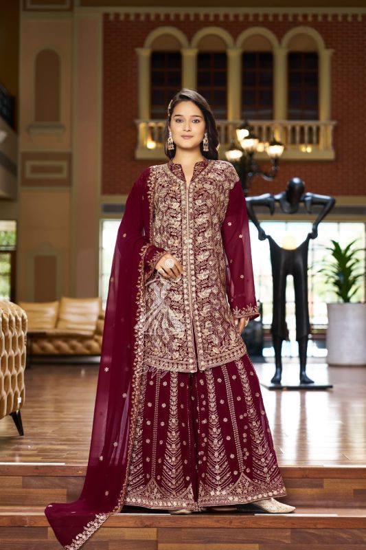 Ladies Wedding Wear Sharara Suit