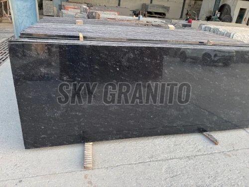 River Black Granite Slab