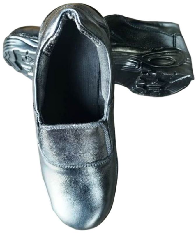 Black Leather Safety Shoes