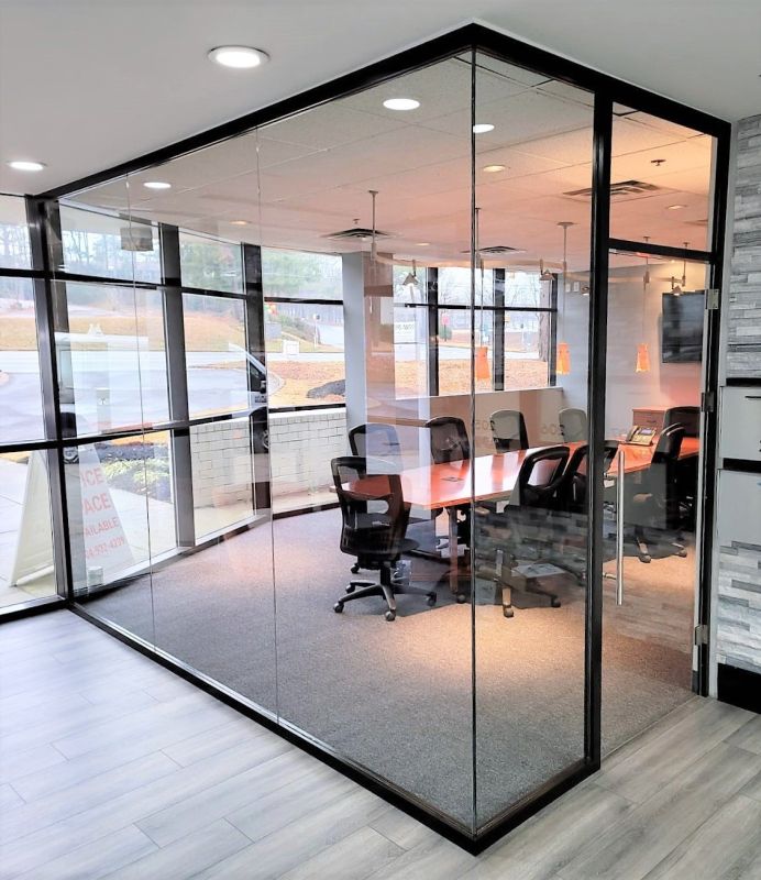 Frameless Glass Partition