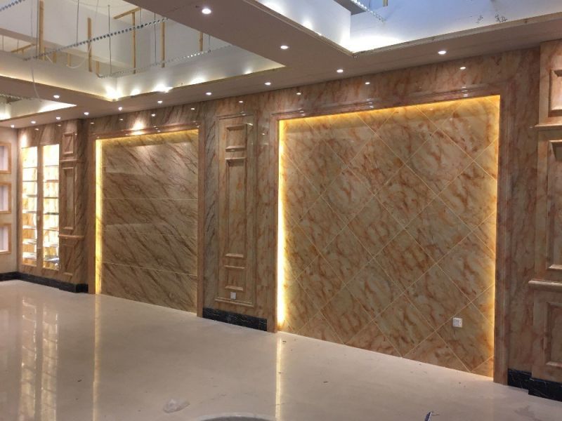 Glossy UV Marble Sheet Installation Service