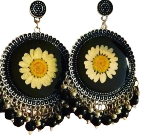 Resin Jhumka Earrings