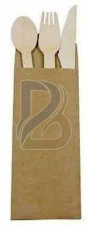 Brown Cutlery Paper Pouch