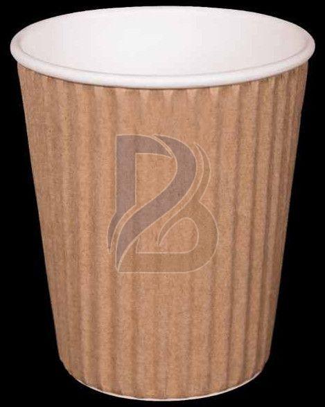Brown Ripple Wrap Hot Coffee Cup