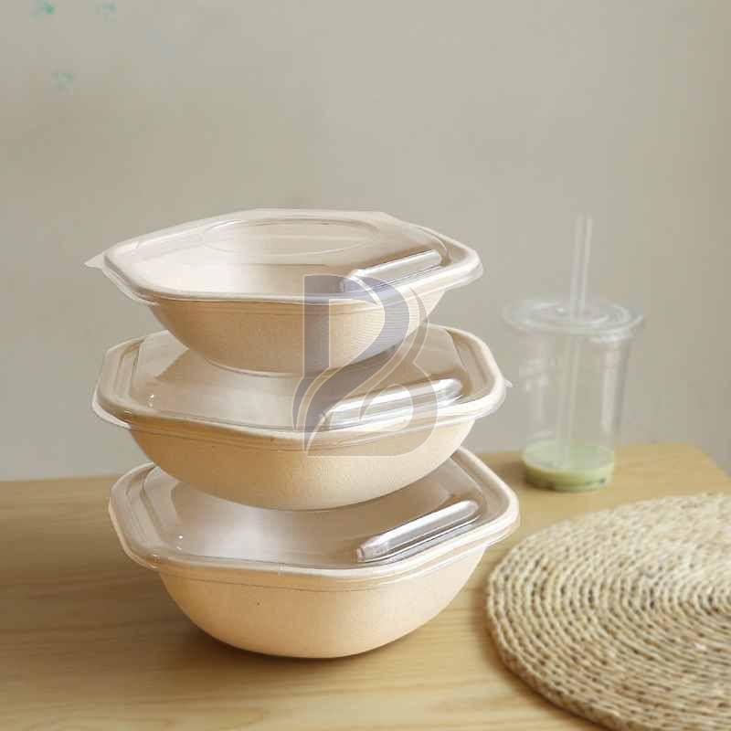 Eco Bagasse Hexagon Bowl