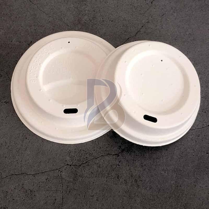Eco Compostable Bagasse Coffee Lid