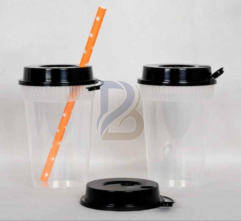 Frosted Connection Lid PP Hard Cup