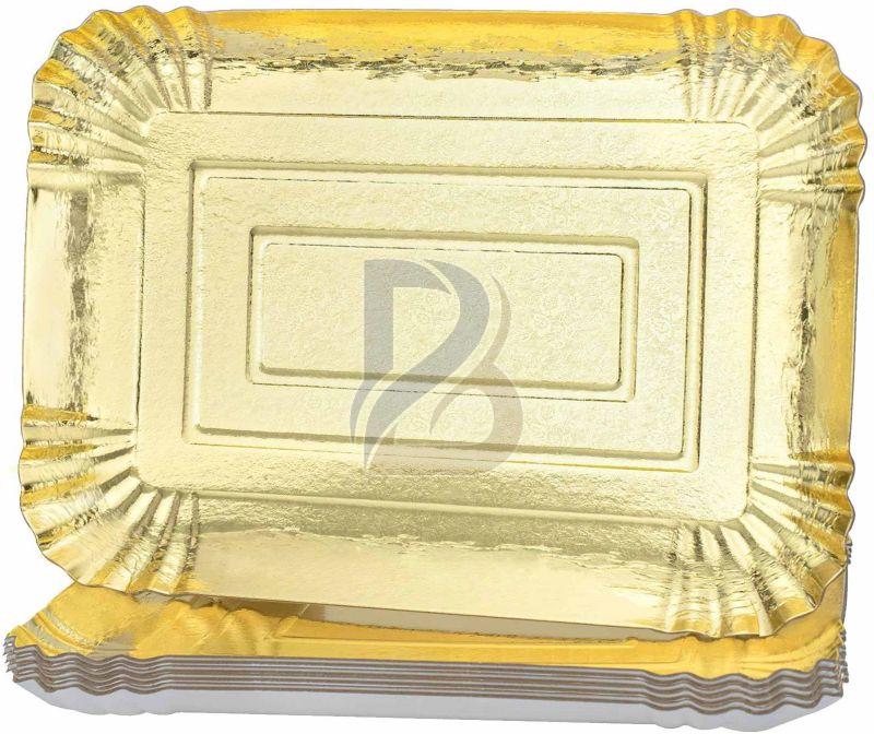 Gold Rectangle Paper Tray