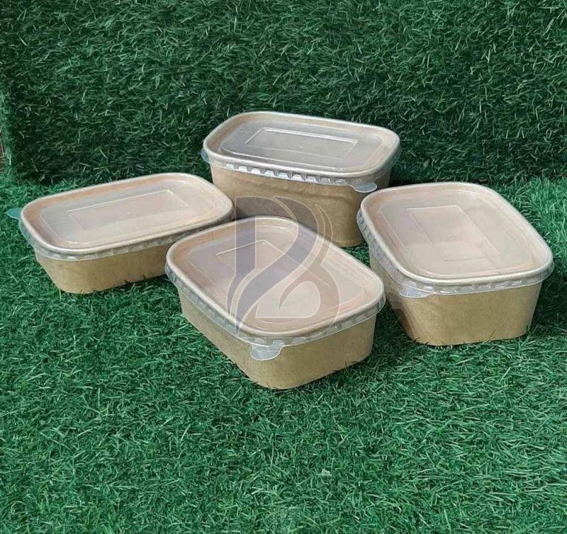 Plain Rectangular Kraft Paper Container