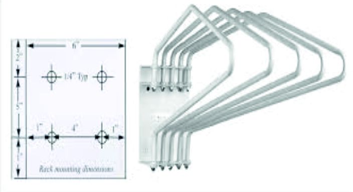 Grad Wall Mount Apron Stand