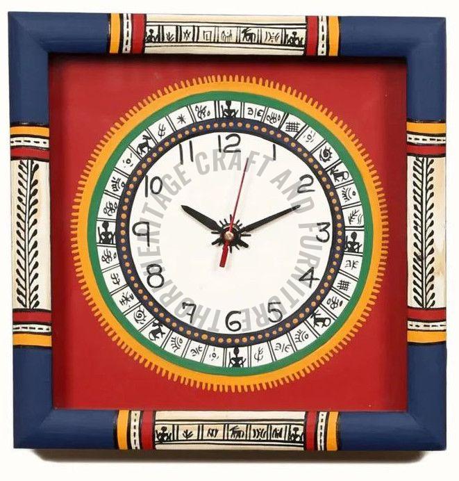 Square Wooden Wall Clocks